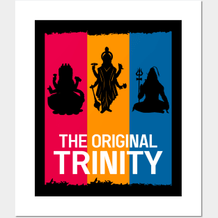 The Original trinity - Brahma Vishnu Mahesh Posters and Art